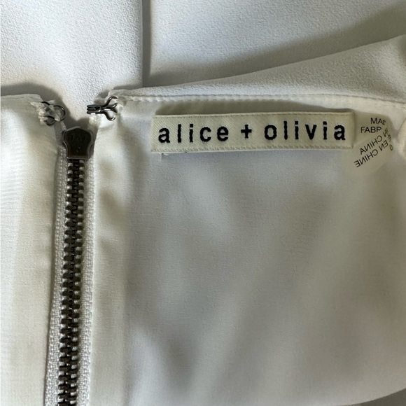 Alice and Olivia white ruffle mini dress - Picture 6 of 6